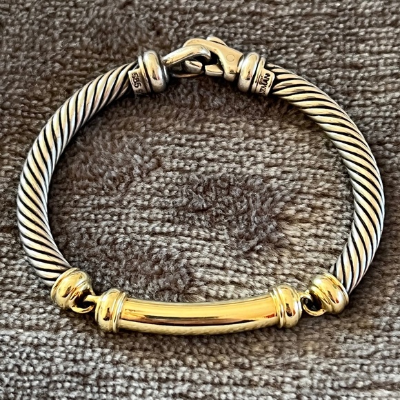 VINTAGE DAVID YURMAN GOLD AND SILVER BRACELET - Picture 1 of 4